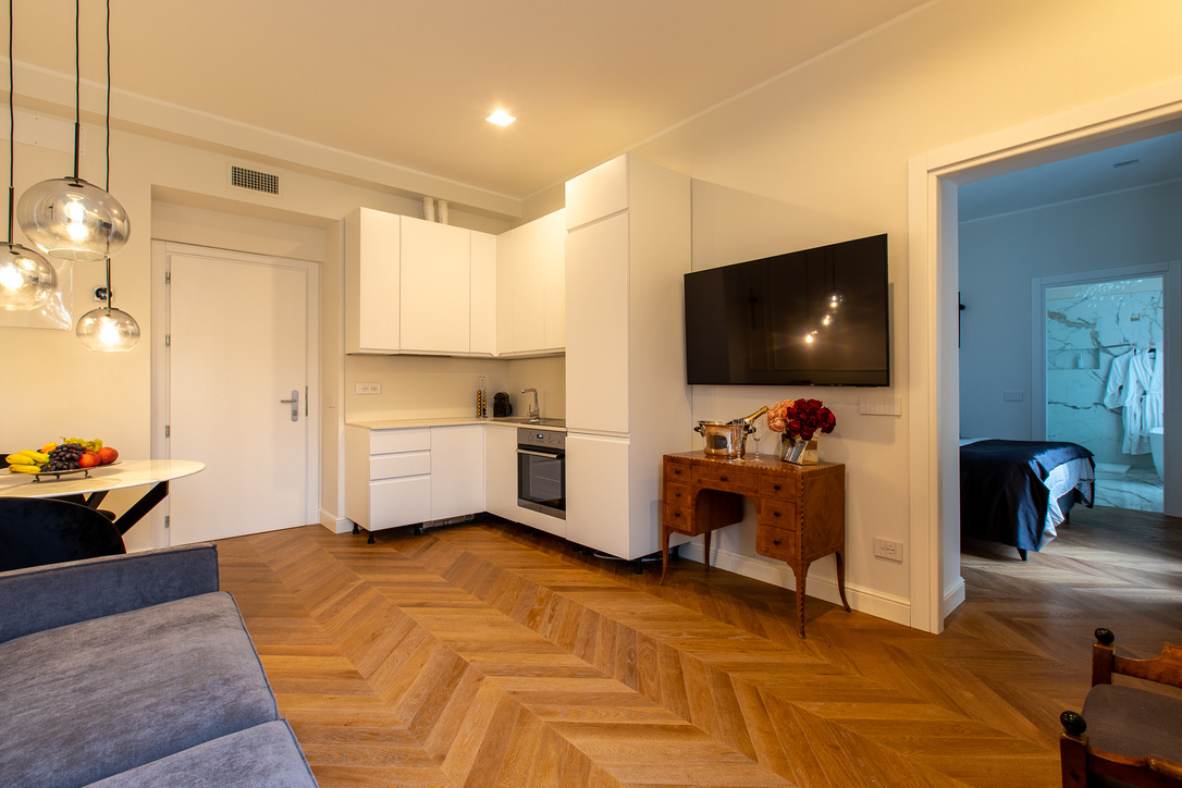 Twins Bilocale Sanremo — Kitchen