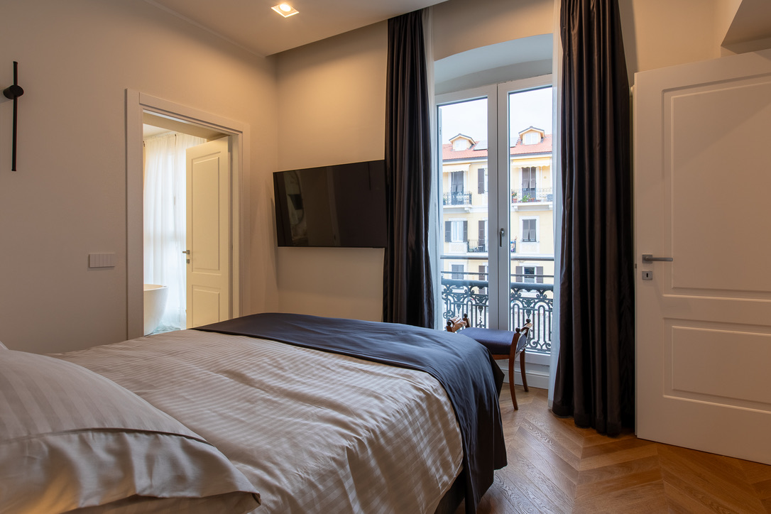 Twins Bilocale Sanremo — Bedroom