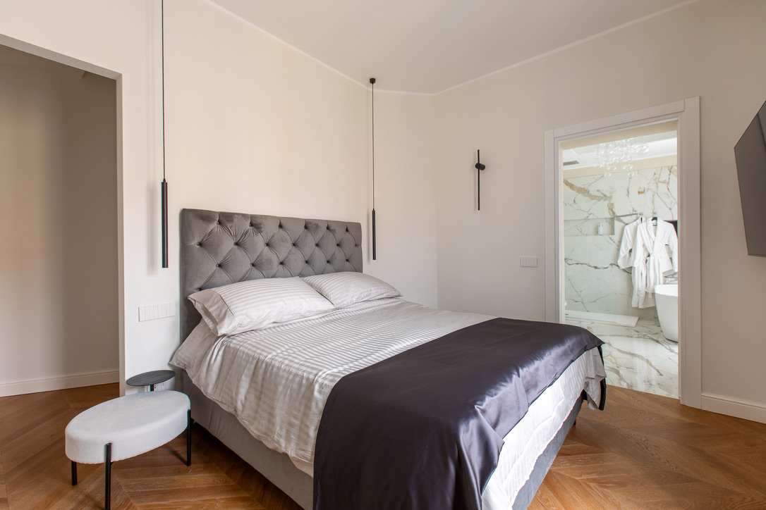 Twins Bilocale Sanremo — Bedroom