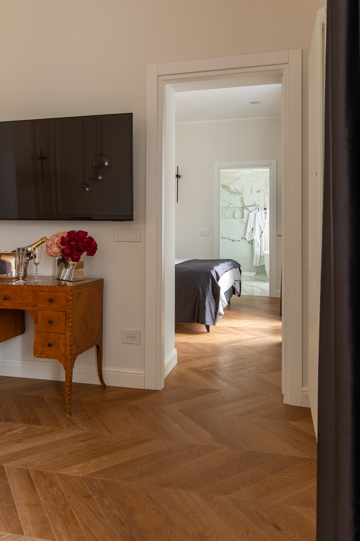 Twins Bilocale Sanremo — Bedroom